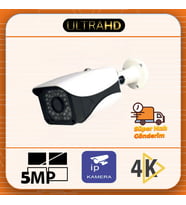 ULTRAHD 5 MP 1440P Dış Mekan - POE - Ses Girişli - IP Güvenlik Kamerası
