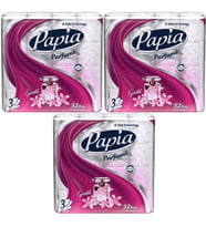 Papia Tuvalet Kağıdı (3 Katlı) 96 Lı Pk (3PK*32) Egzotik Parfümlü