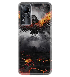 INFINIX Note 11 Pro Note 10 Hot 9 Play Kılıf Desemli Silikon Ateş Kartalı 1766