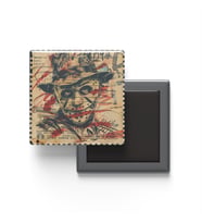 Freddy Krueger - Baskılı Buzdolap Magneti Kare - 9x9 cm