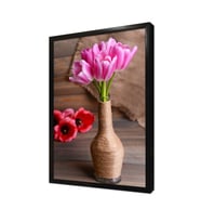 Vazoda Lale Çerçeveli Mdf Tablo