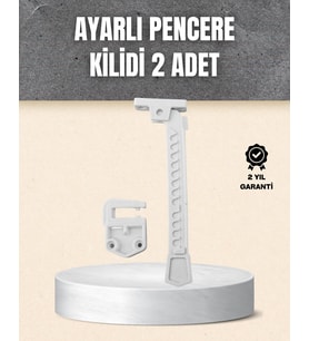 Northcity Güvenli Pencere Açılma Sınırlayıcı 2’li Set - İçe Açılan Pencereler İçin Kolay Montajlı Çözüm
