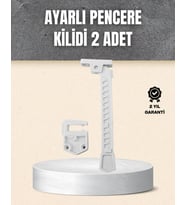 Northcity Güvenli Pencere Açılma Sınırlayıcı 2’li Set - İçe Açılan Pencereler İçin Kolay Montajlı Çözüm