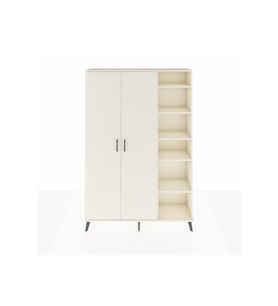 Arges Gardrop 7 Raflı 2 Kapaklı Tek Askılı 132x30x195 Aytaşı-Aytaşı