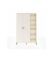 Arges Gardrop 7 Raflı 2 Kapaklı Tek Askılı 132x30x195 Aytaşı-Aytaşı