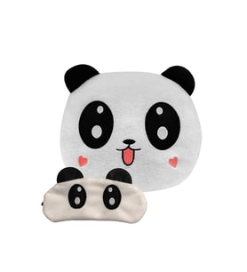 Sevimli Panda Polar Oyuncak 35*35cm Göz Bandı Hediyeli (Beyaz)