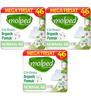 Molped Pure&Soft Hijyenik Ped Normal 138 (3PK*46) Adet Mega Pk