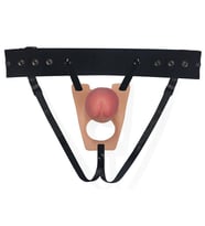 Gerçekçi Ten Dokusunda Yumuşak İçi Boş 22 Cm Kemerli Penis