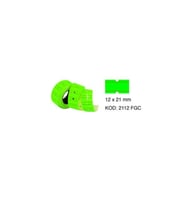 Tanex Fiyat Etiketi Çizgili 12x21 Fosforlu Yeşil (6 Lı Paket) 6 Rulo