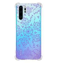 Huawei P30 Pro  Köşe Korumalı Antişok Kapak Nostalji Desen Tasarımlı Şeffaf  Kılıf