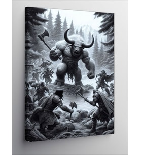 Kanvas Tablo Minotaur'Un Gazabı
