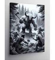 Kanvas Tablo Minotaur'Un Gazabı