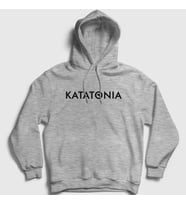 Presmono Unisex Gri New Logo Katatonia Kapüşonlu Sweatshirt 90683tt (Gri)