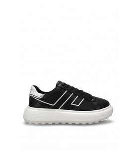 Lufian 111230269 Harold Erkek Hakiki Deri Klasik Sneaker Siyah