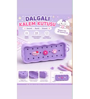 Kawaii Mor Kalem Kutusu – Geniş Kapasiteli Fermuarlı Organizer Kalemlik (Üstündeki Süsler Değişiklik Gösterir)