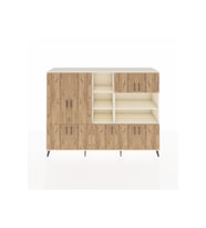 Hyperion Dolap 14 Raflı 9 Kapaklı 220x44x163 Aytaşı-Çam/Aytaşı