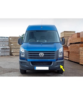 VW Crafter 2006-2013 Ön Tampon Sol Sis Farı Kapağı 2E0807675A