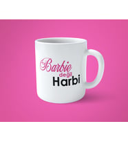 Barbie Değil Harbi Baskılı Kupa Bardak