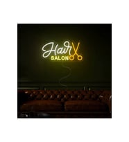 Haır SALON Yazılı ve Şekilli Neon Tabela