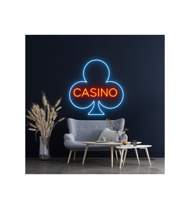 CASINO Yazılı ve Şekilli Neon Tabela