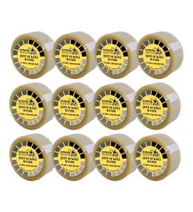 Koli Bandı Şeffaf 45x100 12 Li 1 Paket Artlantis Koli Bantı 45*100 Ambalajlama Bandı Şeffaf Ekstra Yapıştırma Kaliteli 12 Li (Renksiz)