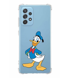 Samsung Galaxy A52  Köşe Korumalı Antişok Kapak Donald Duck Tasarımlı Şeffaf  Kılıf