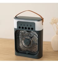 USB Masaüstü Ultrasonik Hava Nemlendirici Fan 360° Gece Lambası - 3 Kademe