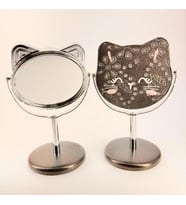 MORDİNO Kedi Çerçeveli 9x14 cm Mini Masa Aynası