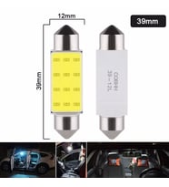 5 Adet Sofit Led Aydınlatma Tavan Plaka Oto İç Aydınlatma Süper Güçlü Beyaz Işık 39mm