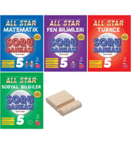 5.Sınıf ALL STAR 2025 Matematik Fen Bilimleri Türkçe Sosyal Soru Bankası