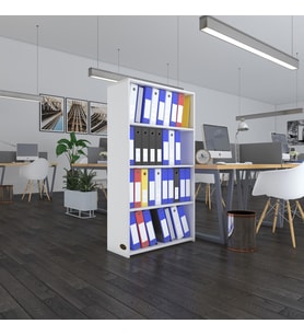 Kenzlife klasörlük raflı erlinay byz 140*80*30 kitaplık ofis arkalıksız