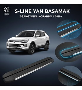 Ssangyong Korando 4 S-Line Premium Krom Yan Basamak 2019 Sonrası