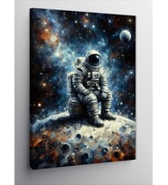 Kanvas Tablo Uzayda Astronot