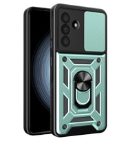 Mey İthalat® Samsung Galaxy A37 5G Pars Lens Yüzüklü Silikon - Yeşil