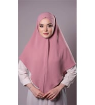 Gül Kurusu Pratik Hazır Geçmeli Tesettür Eşarp Aerobin Kumaş  Çapraz Hijab 2307_18