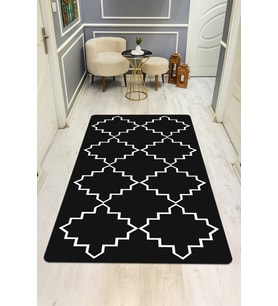 Modern Desenli Dijital Baskı Kaymaz Taban Halı H0190