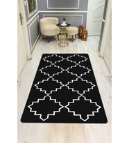Modern Desenli Dijital Baskı Kaymaz Taban Halı H0190