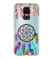PrintiFy Xiaomi Redmi Note 9 ile Uyumlu 1mm Slim Fit Nazar Boncuğu 6 Baskılı Şeffaf  Kılıf