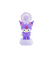 Kuromi temalı sevimli şarjlı masa üstü fan