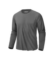 Erkek Antrasit Basic Uzun Kollu Tişört Sporcu Body T-shirt