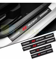 Hyundai Accent Karbon Kapı Eşiği Koruma Araba Etiket Oto Sticker Yapıştırma 4 Parça