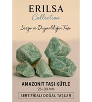 Sertifikalı Ham İşlenmemiş Amazonit Taşı Kütle 25–30 mm – Sezgi ve Duyarlılığın Taşı (Çok Renkli)