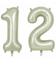 12 Rakam Folyo Balon Yeşil Rengi (76 cm)
