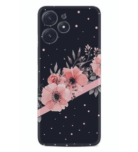 Xiaomi Poco M6 Pro 5G Kılıf Desenli Silikon Flowers Dots 1423