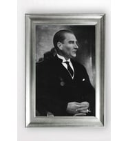 Gümüş Çerçeveli Atatürk Tablo cv978
