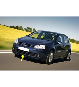 VW Golf 5 MK5 2004-2008 Ön Tampon Alt Orta Izgara 1K0853677