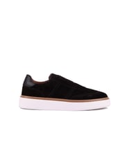 Shoetyle - Hakiki Süet Deri Siyah Renk Erkek Günlük Ayakkabı - 250-3002