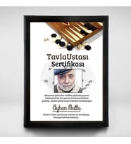 Kişiye Özel Tavla Ustalarına Özel Sertifika