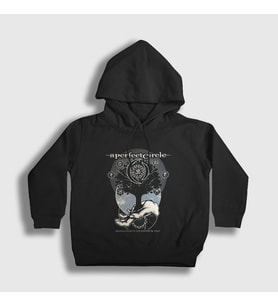 Presmono Unisex Çocuk Siyah San Antonio A Perfect Circle Kapüşonlu Sweatshirt 455772tt