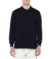 POLO YAKA LACİVERT SWEATSHİRT